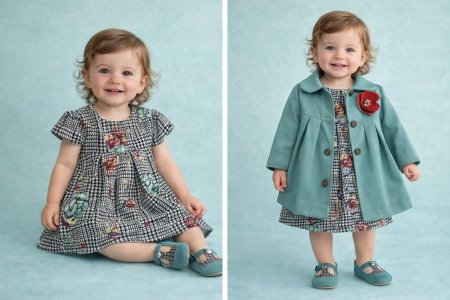 فستان مع جاكيت وحذاء