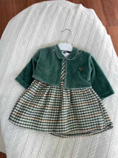 فستان مخمل مع جاكيت