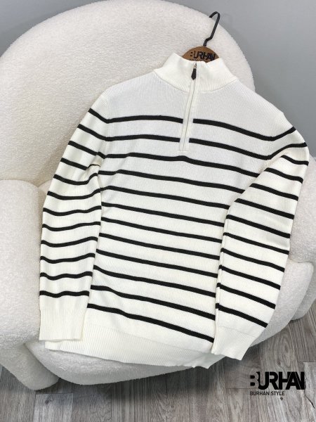 ابيض مقلم زيتي