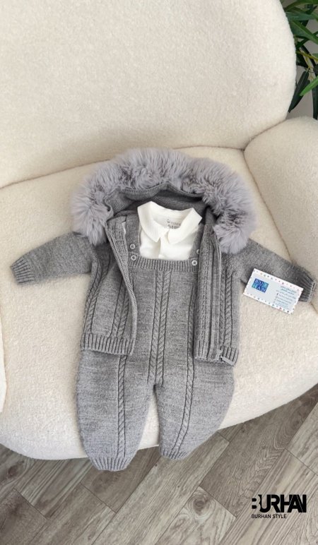 أفرهول صوف ناعم 3 قطع