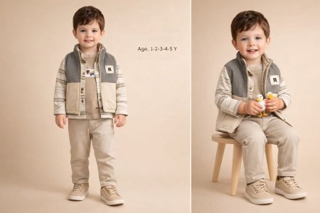 طقم ولادي 4 قطع