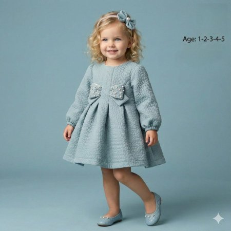 فستان مع طوق لشعر