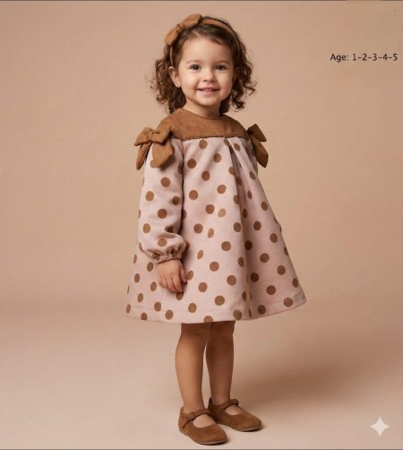 فستان مع طوق لشعر