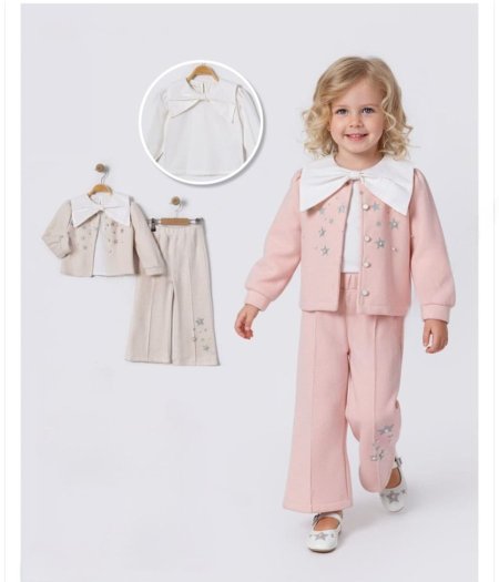 طقم بناتي مُهير 3 قطع