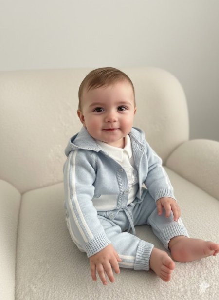 طقم صوف ناعم 3 قطع