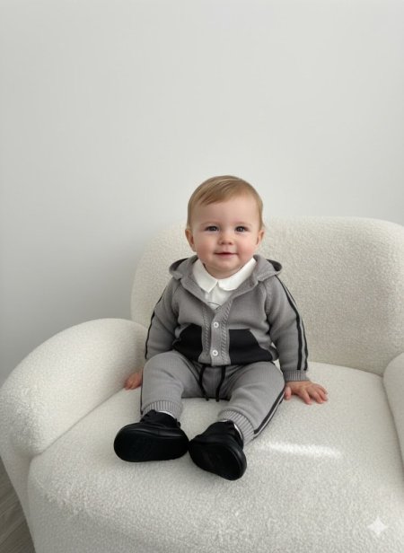 طقم صوف ناعم 3 قطع