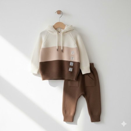 طقم صوف قطعتين