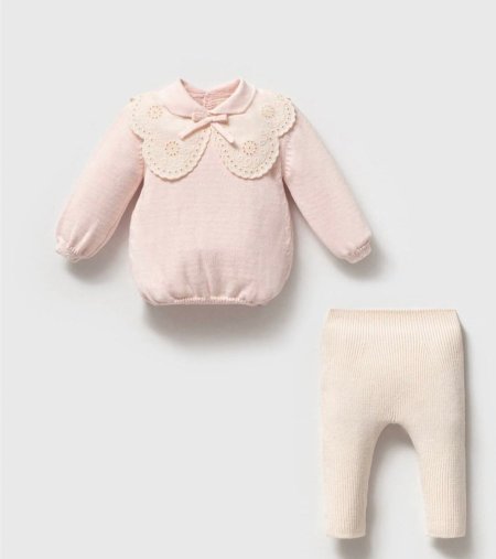 طقم صوف ناعم قطعتين