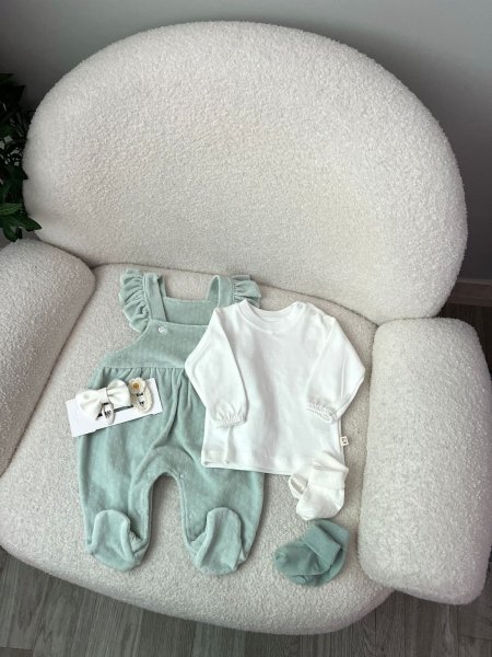 أفرهول مخمل مع بلوزة