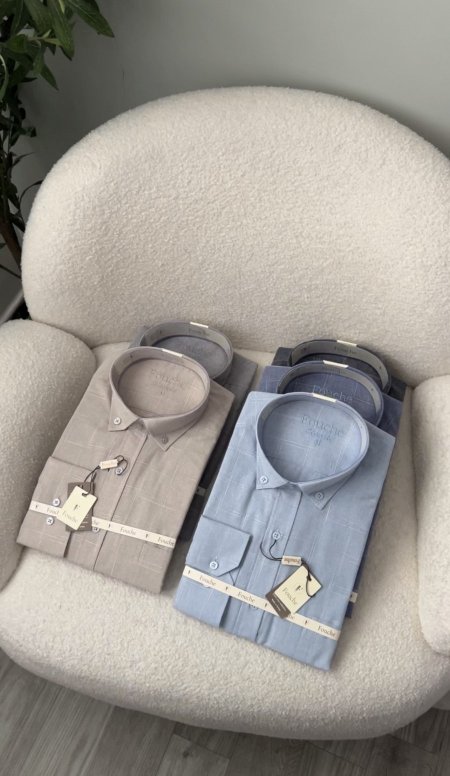 قميص رجالي كلاسيك مع جيبة