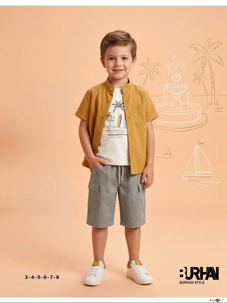 طقم ولادي شورت