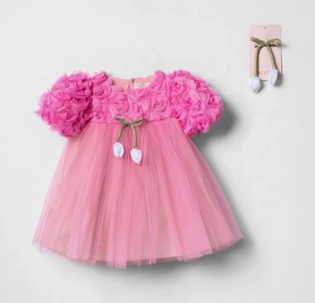 فستان مورد مع مشبك لشعر