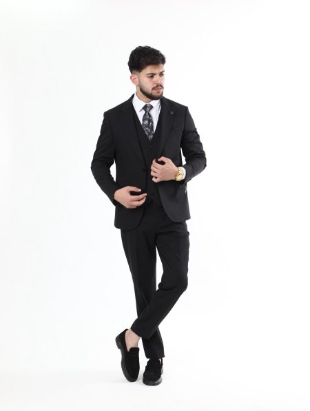 بدلة شبابي slim fit سادة