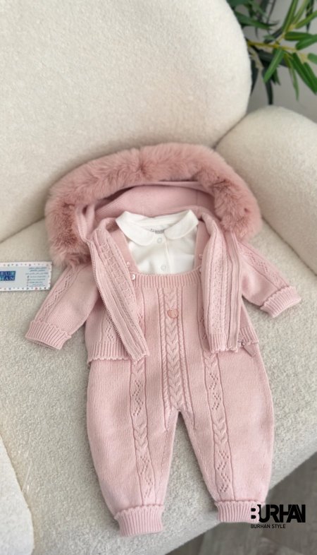 أفرهول صوف ناعم 3 قطع