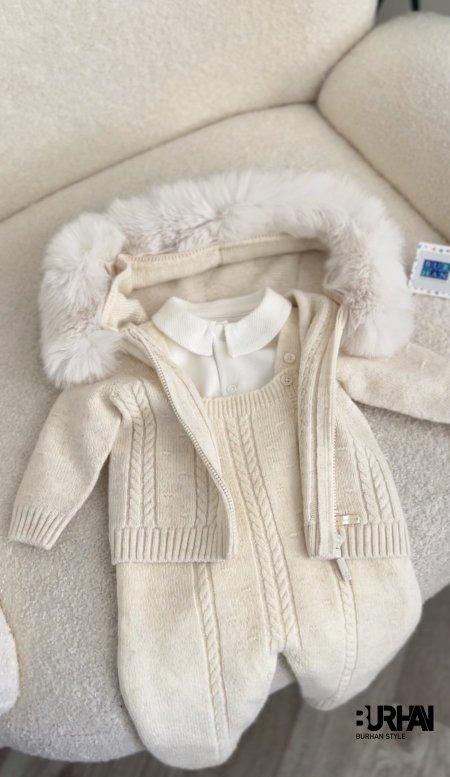 أفرهول صوف ناعم 3 قطع