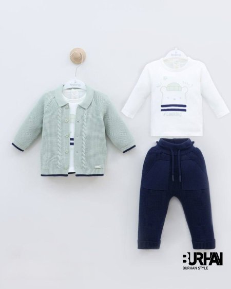 طقم صوف 3 قطع