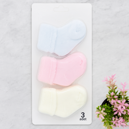 جرابات قطن  مصوف بكج 3 أزواج