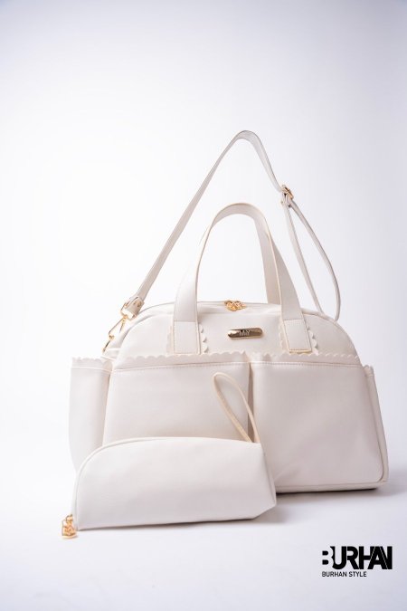 شنطة يد جلد مع حافظة حرارة