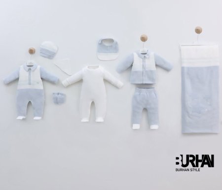 طقم مستشفى مخمل 9 قطع